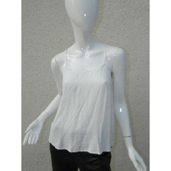 Promod  Cami Tank Top White Cream Criss Cross Size 6 - Picture 5 of 10